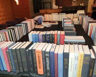 Hundreds of books, leather bound sets & others