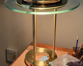 After Robert Sonneman "Saturn" table lamp designed for George Kovacs