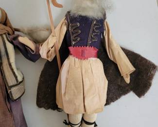 Circa 1940's Greek Folk Dolls