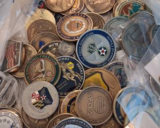 Large Collection of Challenge Coins