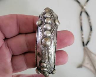 Antique Berber or Moorish Silver Bracelet from Morocco, purchased on trip there in the late 1960's