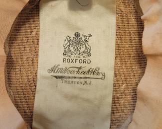 Roxford Straw Hat, Early 20th Cent. H.M. Voorhees & Bro., an upscale department store located in Trenton, New Jersey