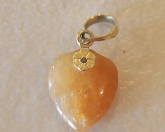 14k and Red Jade