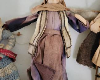 Circa 1940's Greek Folk Dolls