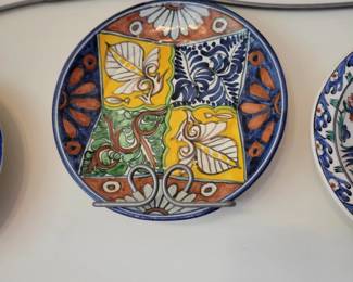 Talavera Tin Glazed Earthenware Plate, Mexico