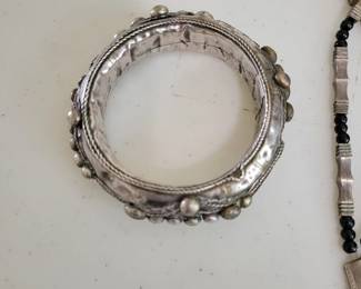 Antique Berber or Moorish Silver Bracelet from Morocco, purchased on trip there in the late 1960's