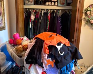 Lots of women's and men's clothes