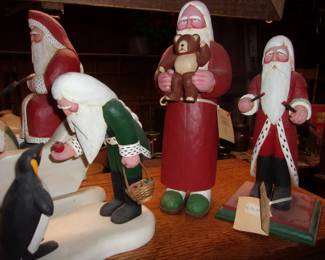 Vintage Hand Carved Christmas Items