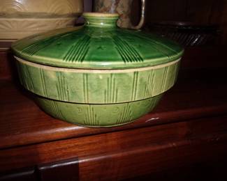 MOON & STARS Pottery Bowl w/Lid