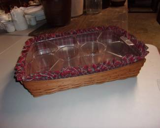 Large LONGABERGER Basket w/2 Liners