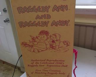 Reproduction RAGGEDY ANN & RAGGEDY ANDY Doll Case