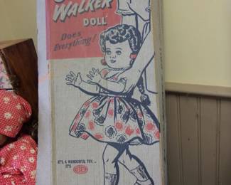 Vintage SAUCY WALKER BOX, Doll in Original Box