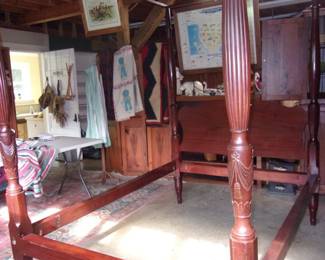 Beautiful Full Size Rice Bed w/Canopy Frame