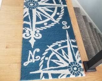 Nautical foyer rug