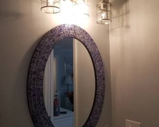 Vanity lights; mirror