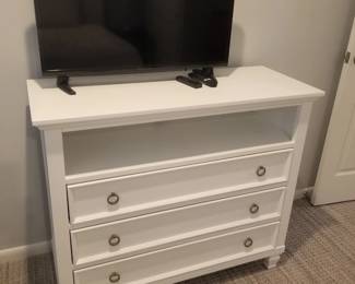 3-drawer media console; TV