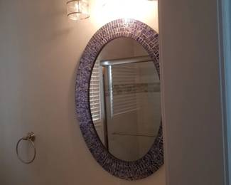 Vanity lights; mirror