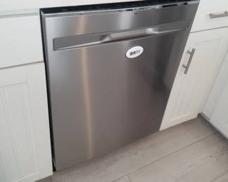 GE dishwasher with stainless steel interior