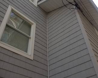 Cedar Impressions siding - gray
