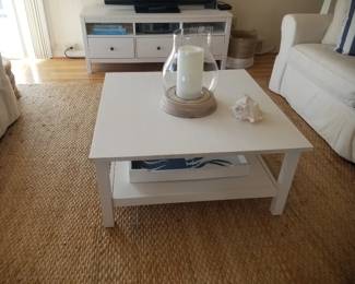 Contemporary white coffee table