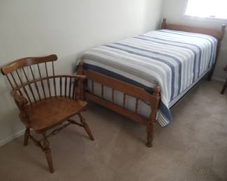 Ethan Allen bedroom furnishings. Twin beds - 2 available, Chair