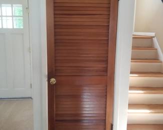 Louvered door