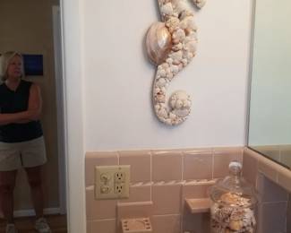 Shell sea horse
