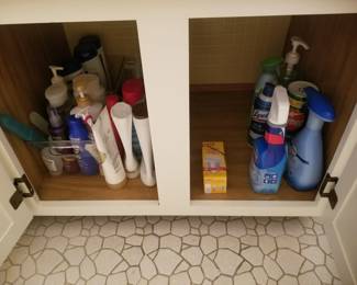 Cleaning supplies & toiletries