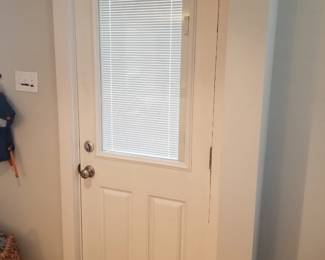 Entry door - interior view