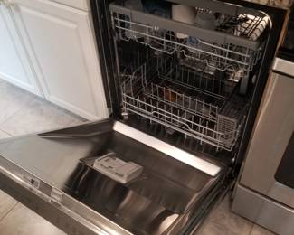 LG dishwasher with stainless steel interior