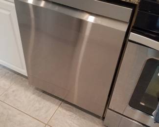 LG dishwasher with stainless steel interior