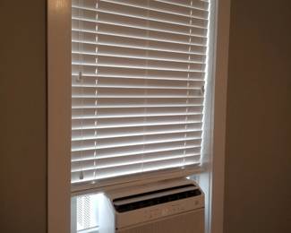 Blinds; window AC unit