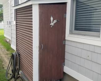 Outdoor shower door