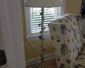 Wrought iron floor lamp