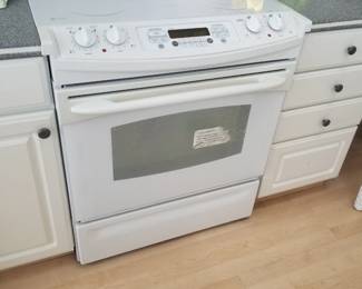 GE Profile slide-in electric range