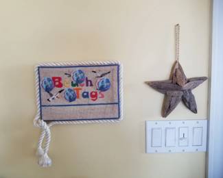 Beach tag holder