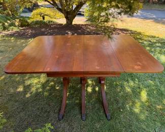 Duncan Pfyfe Walnut Drop Leaf dining table