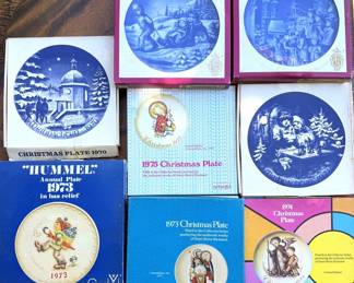 Vintage Christmas Plates