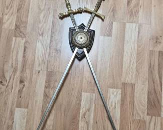 Decorative Wall Plaque Swords