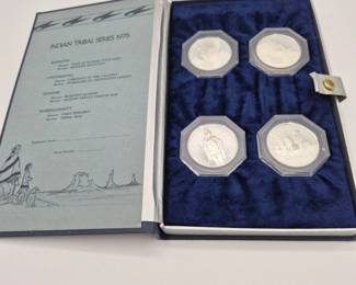 1975 Indian Tribal Silver Medallions
