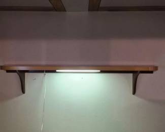 MidCenturyModernLightedFormicaWallShelf