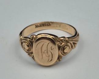 10k Gold Signet Ring