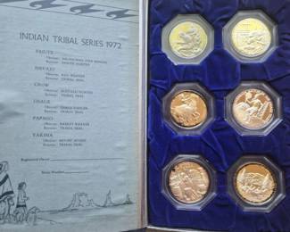 1972 Indian Tribal Silver Medallions