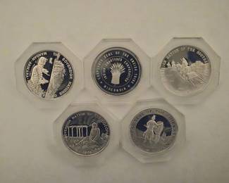 1974FranklinMintNativeSovereignNations999SilverProofCoins