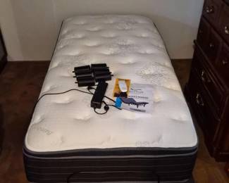 PlushBambooMattressBedTechAdjustableBaseTwinSize