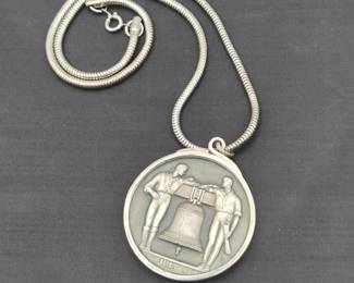 Silver Coin Necklace 