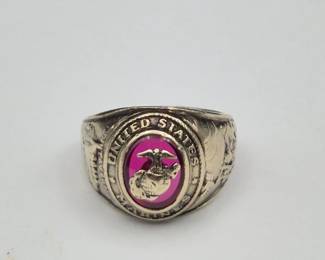 Marines Ruby Gold Ring