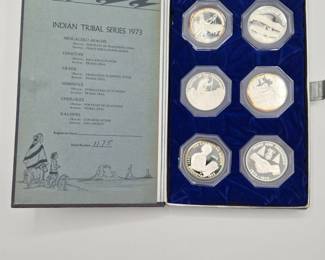 1973 Indian Tribal Silver Medallions