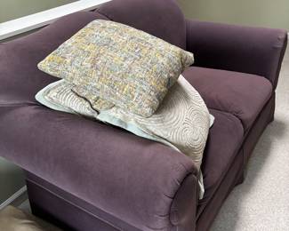 Small upholstered sofa