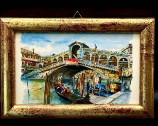 Small Italian Watercolor Print